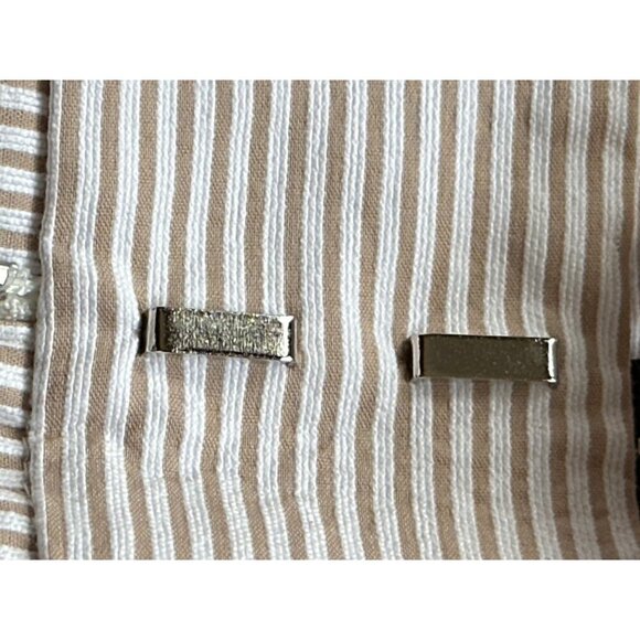 Seersucker Striped Ann Taylor Crop Mid-Rise Slim leg - Picture 6 of 12